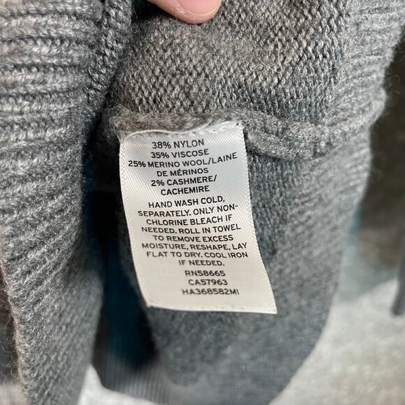 Halogen Women's Gray Tie Shoulder Turtleneck Tunic Sweater - Size XL - Cozycore - Picture 5 of 6